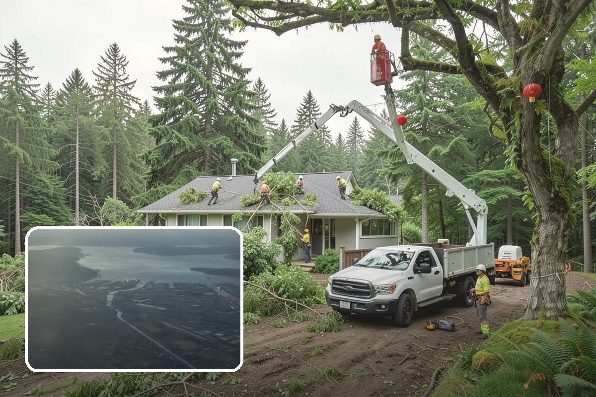 Blackberry removal in Fife, Pierce County, WA - Improves access and usability of a site