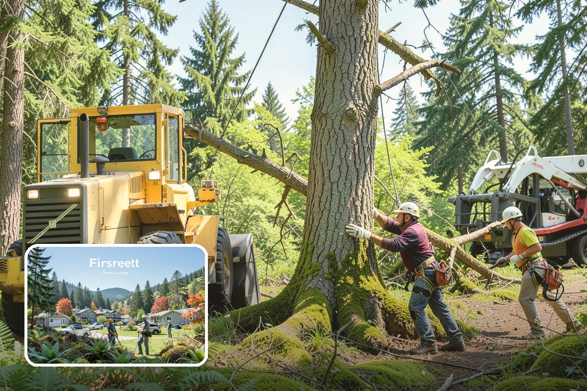Blackberry removal in Fircrest, Pierce County, WA - Improves access and usability of a site