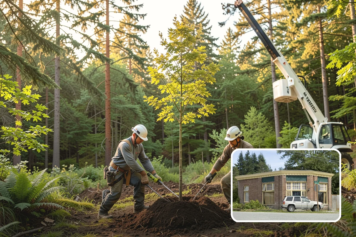 Blackberry removal in Hamilton, Skagit County, WA - Improves access and usability of a site