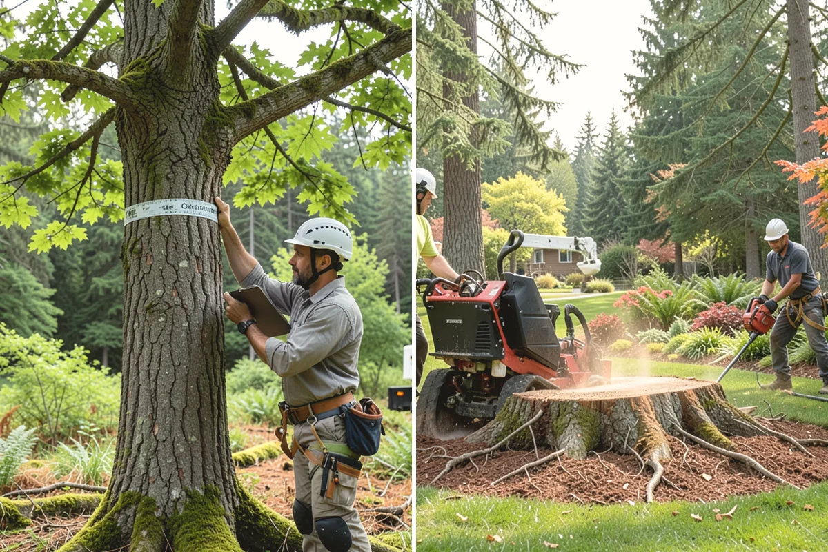 Blackberry removal in Issaquah, King County, WA - Assess the site and mark features to protect