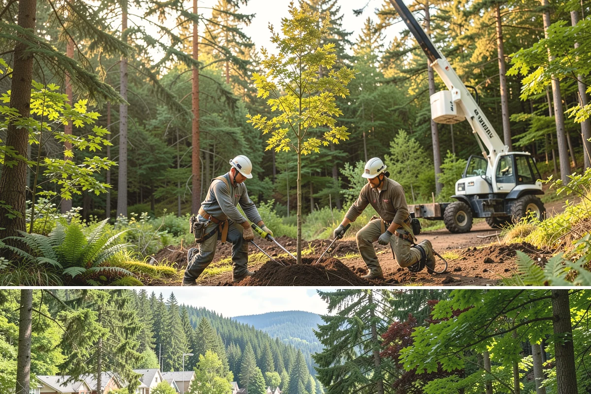 Blackberry removal in Lake Forest Park, King County, WA - Removal can occur year-round but may require specific equipment or extra caution during wet seasons to manage invasive species...