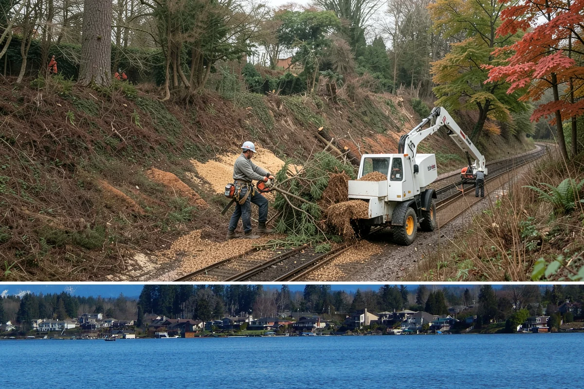 Blackberry removal in Lake Stevens, Snohomish County, WA - Removal can occur year-round but may require specific equipment or extra caution during wet seasons to manage invasive species...