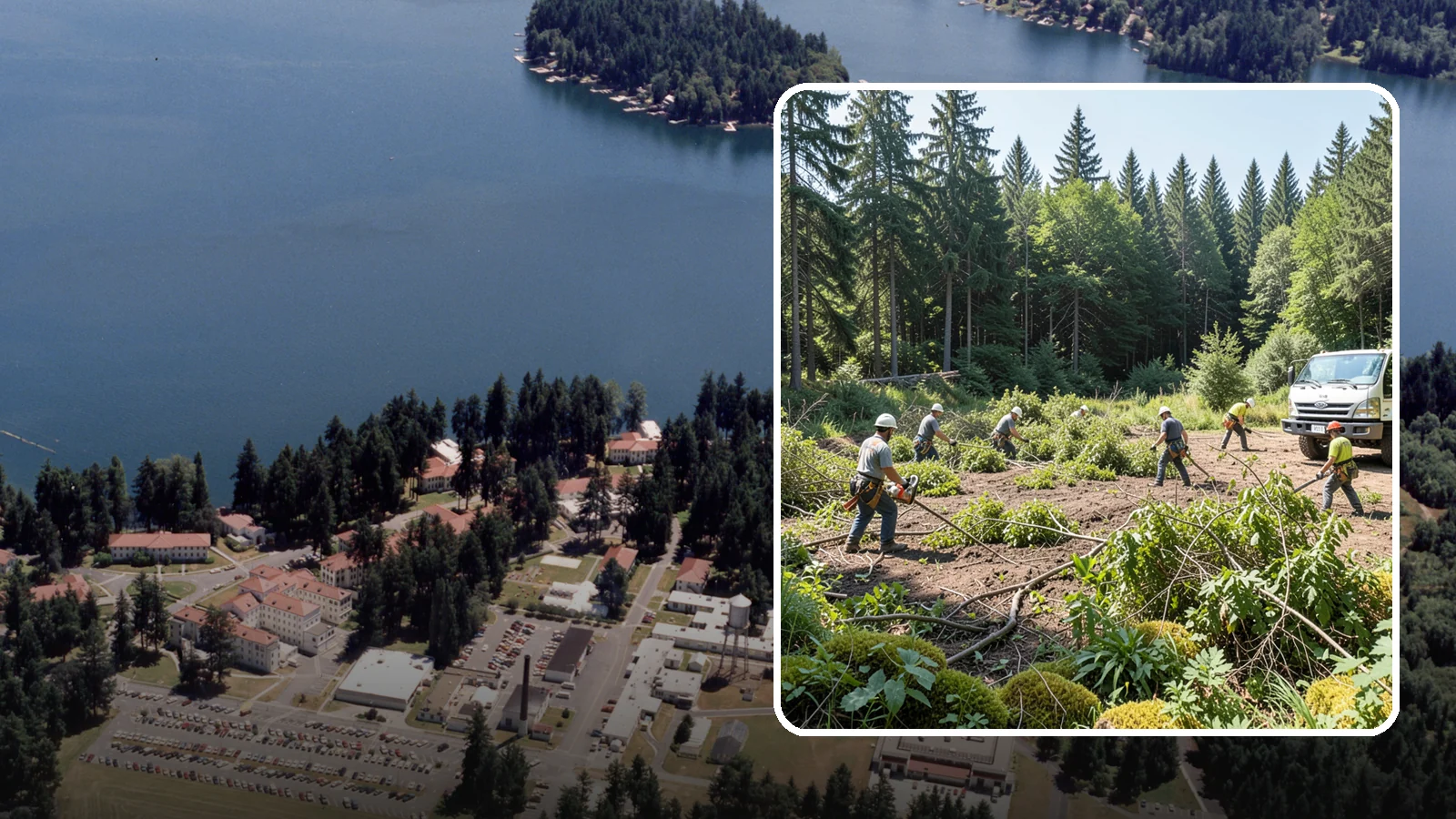 Blackberry removal in Lakewood, Pierce County, WA - The removal of invasive blackberry thickets.