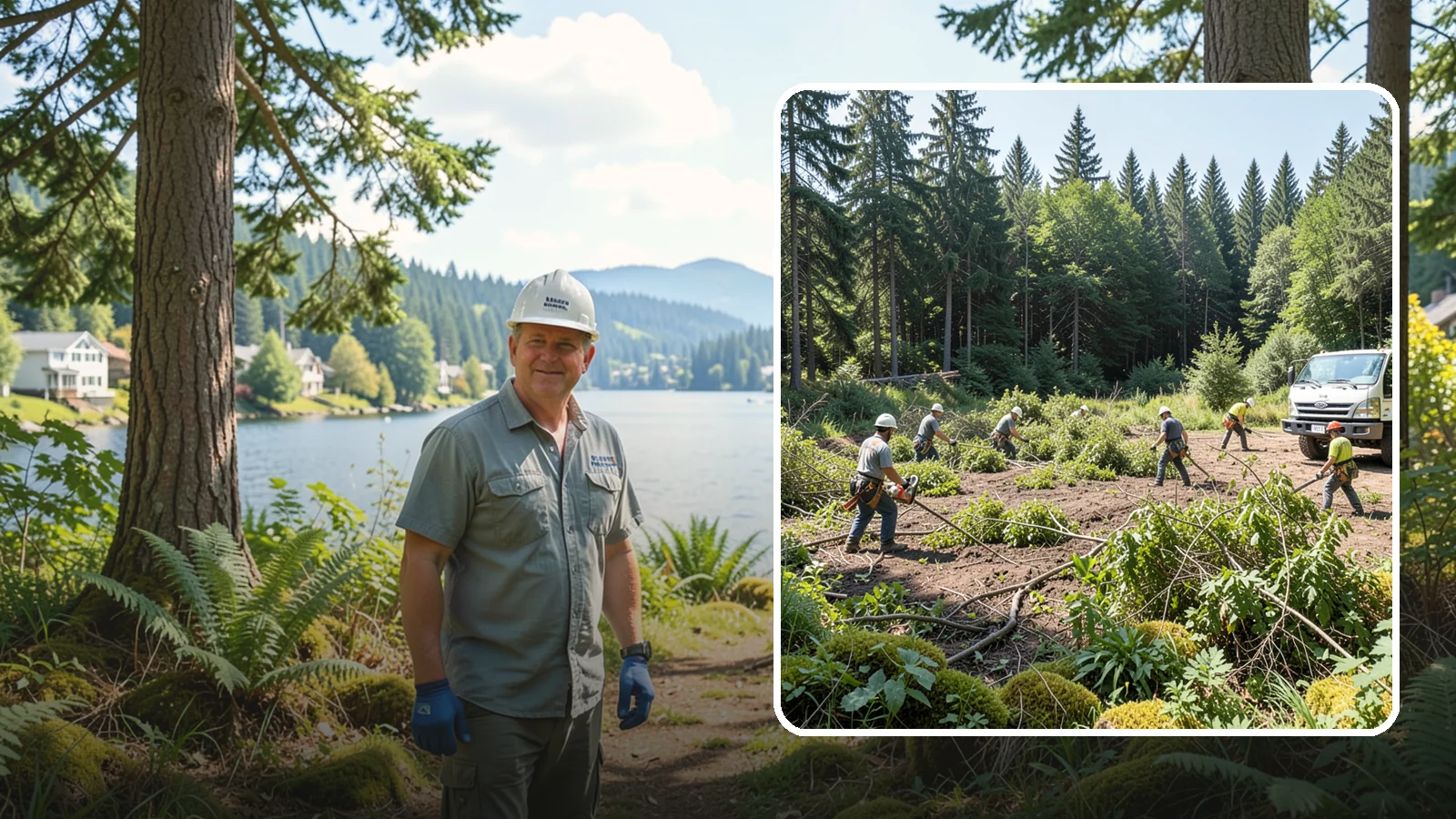 Blackberry removal in Milton, King County, WA - The removal of invasive blackberry thickets.