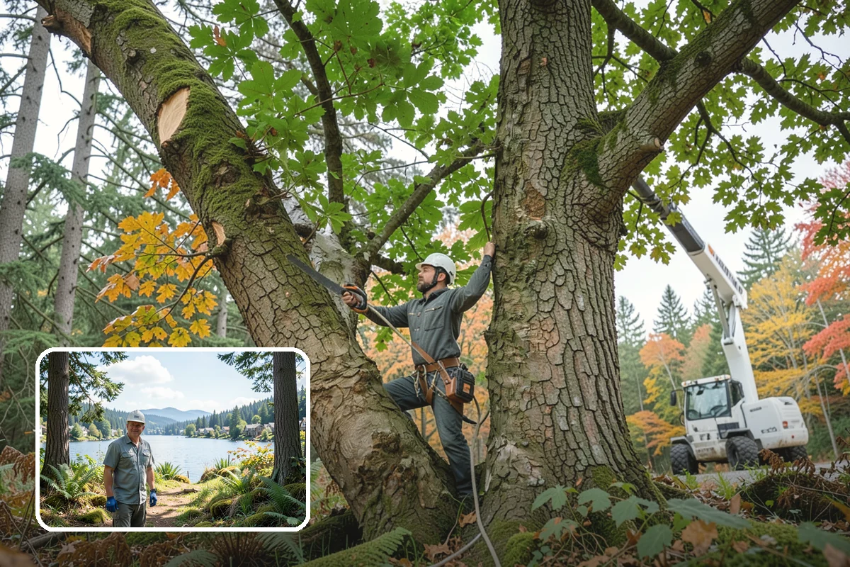Blackberry removal in Milton, King County, WA - Improves access and usability of a site