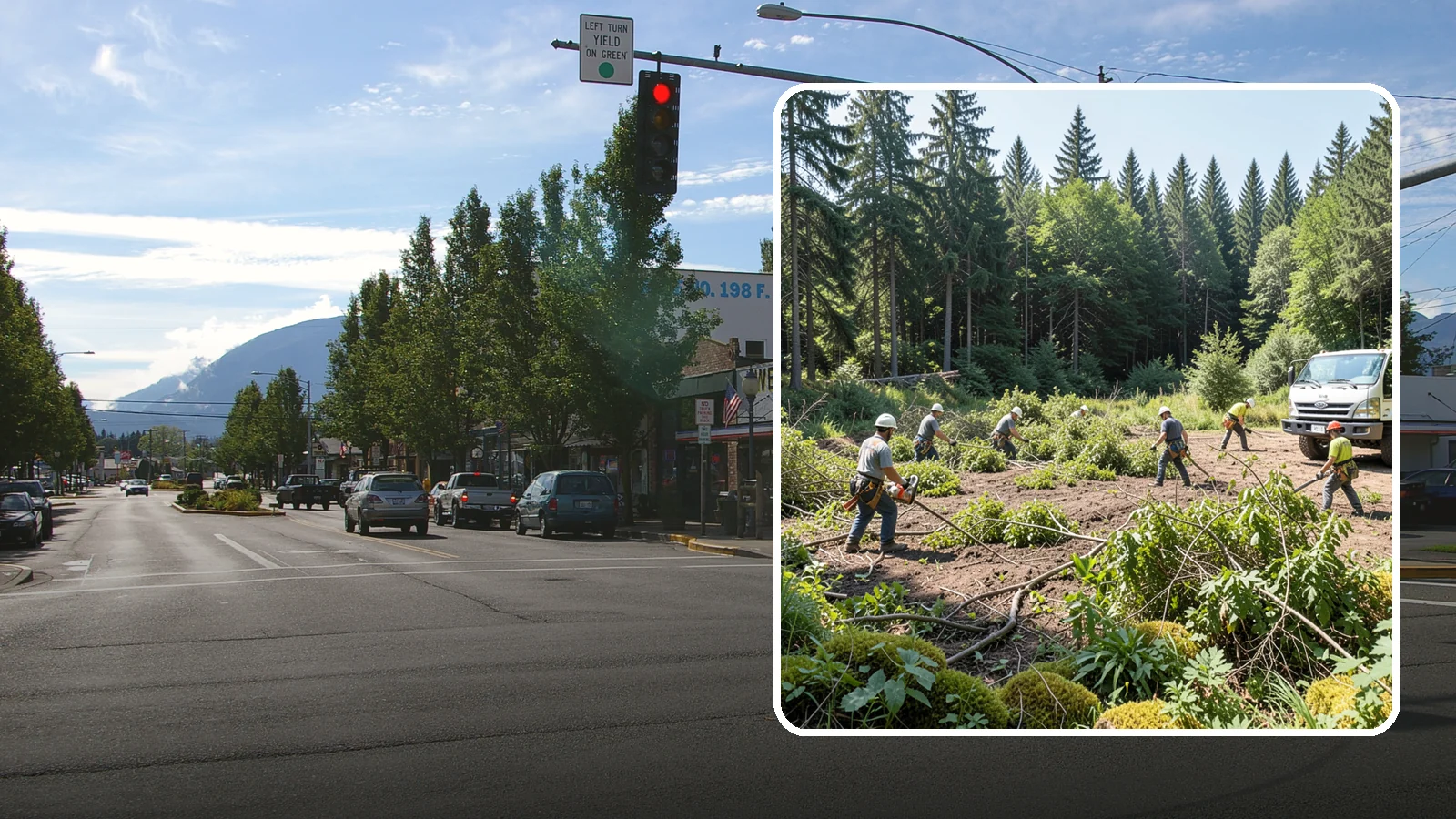 Blackberry removal in North Bend, King County, WA - The removal of invasive blackberry thickets.