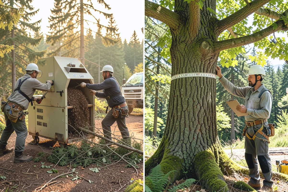 Blackberry removal in Roy, Pierce County, WA - Assess the site and mark features to protect