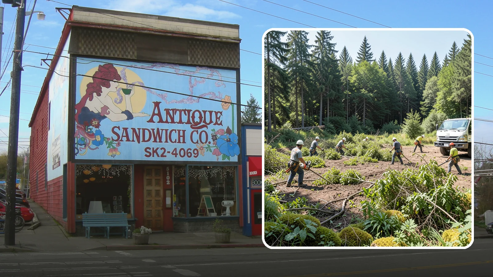 Blackberry removal in Ruston, Pierce County, WA - The removal of invasive blackberry thickets.