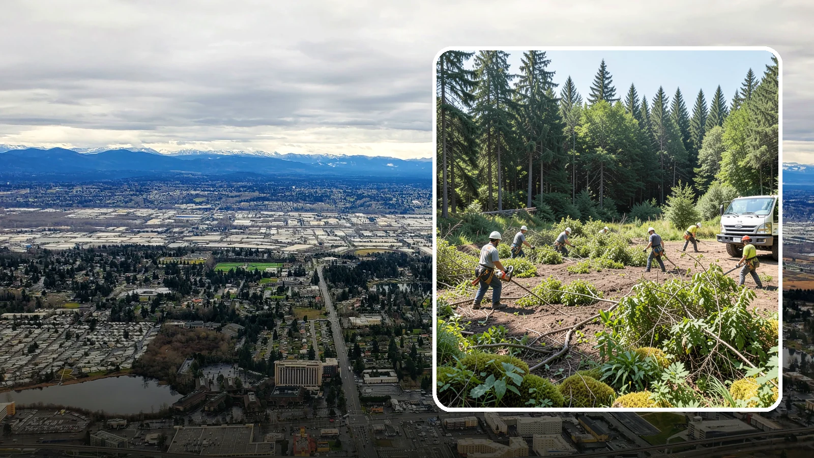 Blackberry removal in SeaTac, King County, WA - The removal of invasive blackberry thickets.