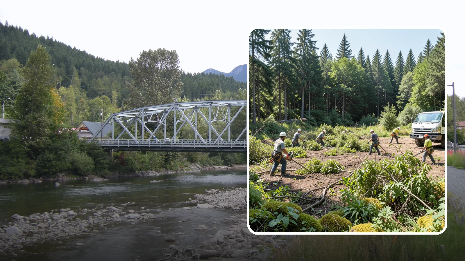 Blackberry removal in Skykomish, King County, WA - The removal of invasive blackberry thickets.