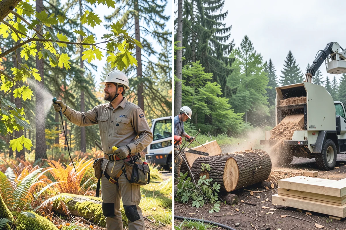Blackberry removal in Skykomish, King County, WA - Assess the site and mark features to protect