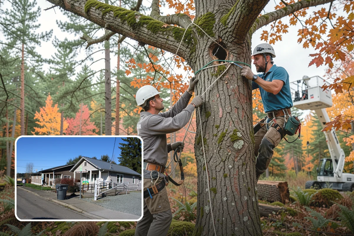 Blackberry removal in South Prairie, Pierce County, WA - Improves access and usability of a site