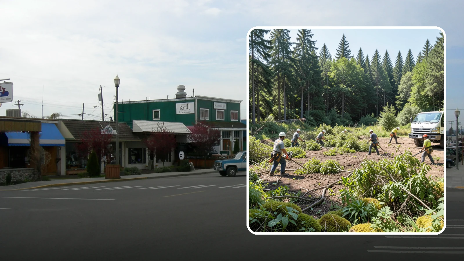 Blackberry removal in Stanwood, Snohomish County, WA - The removal of invasive blackberry thickets.