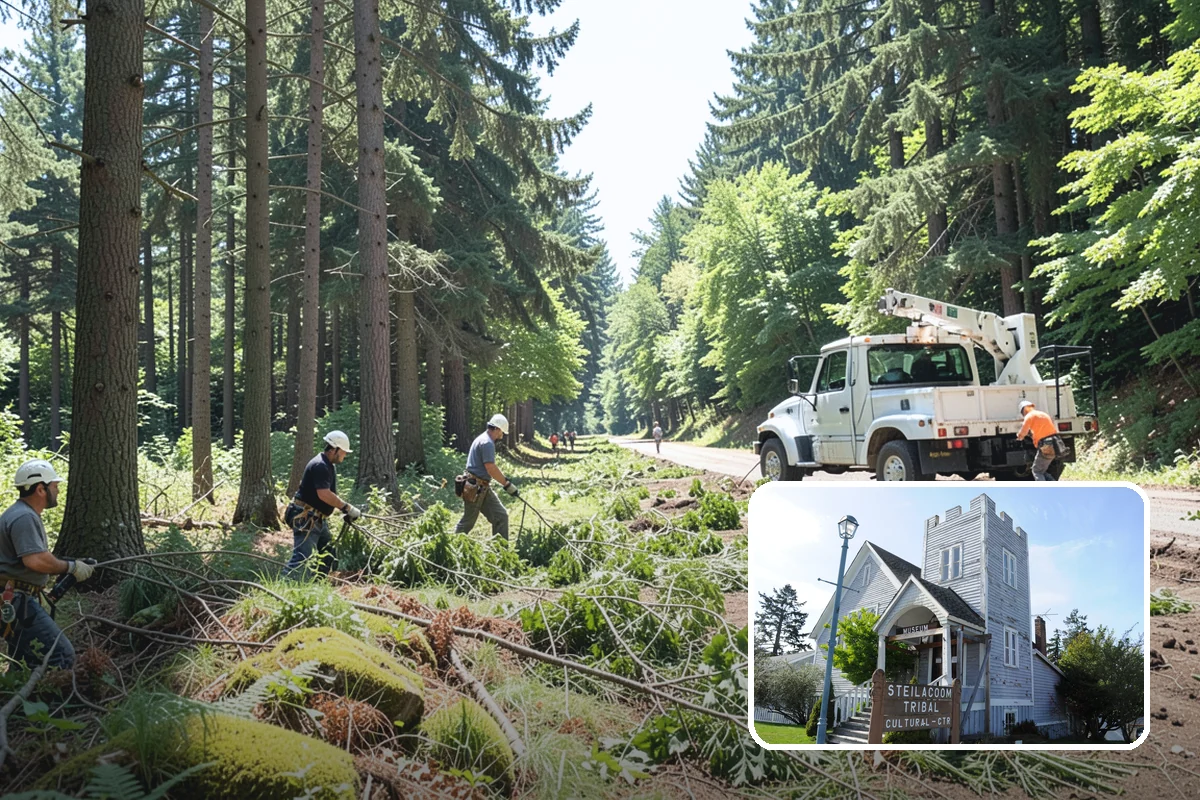 Blackberry removal in Steilacoom, Pierce County, WA - Improves access and usability of a site