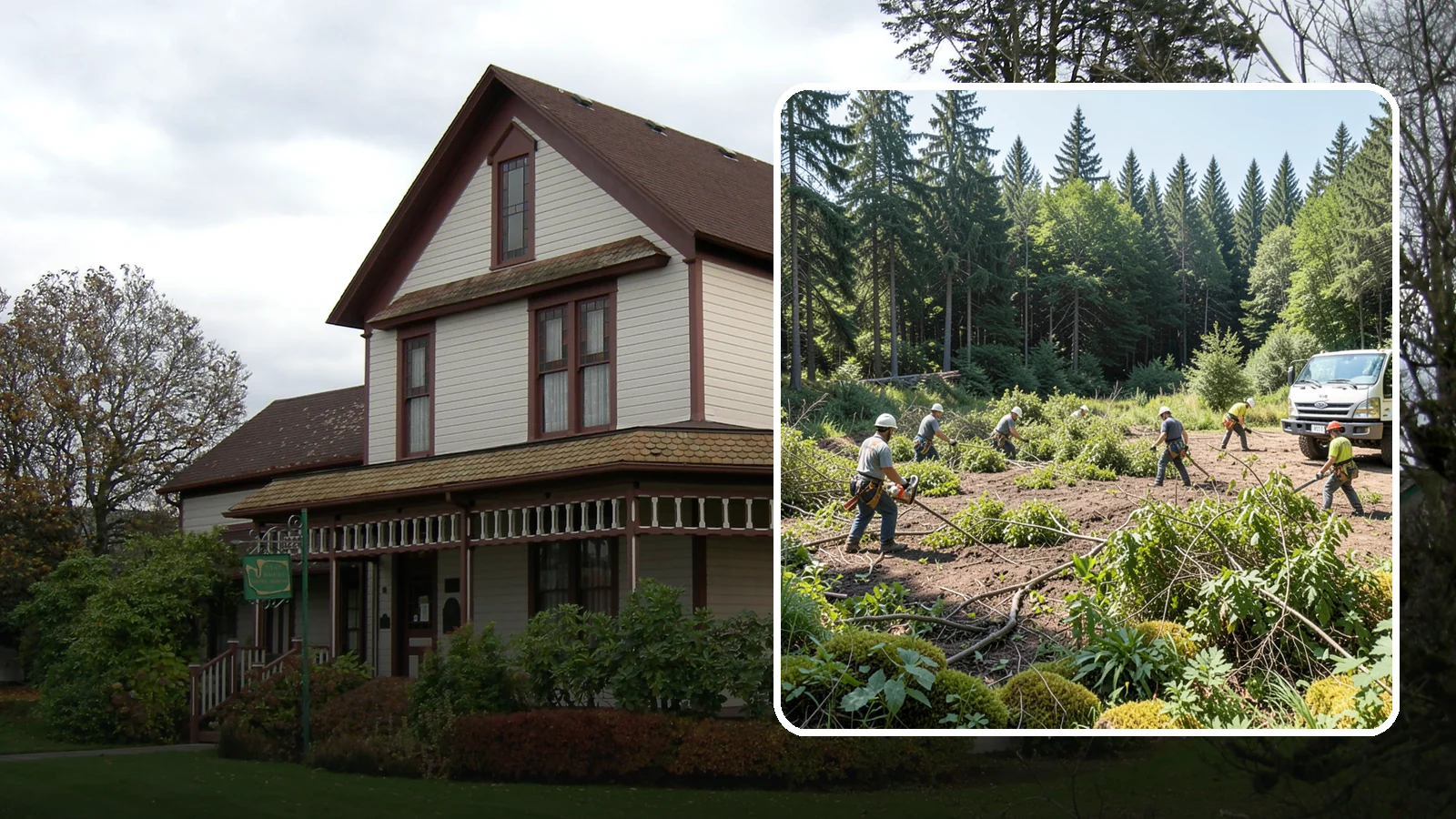 Blackberry removal in Sumner, Pierce County, WA - The removal of invasive blackberry thickets.