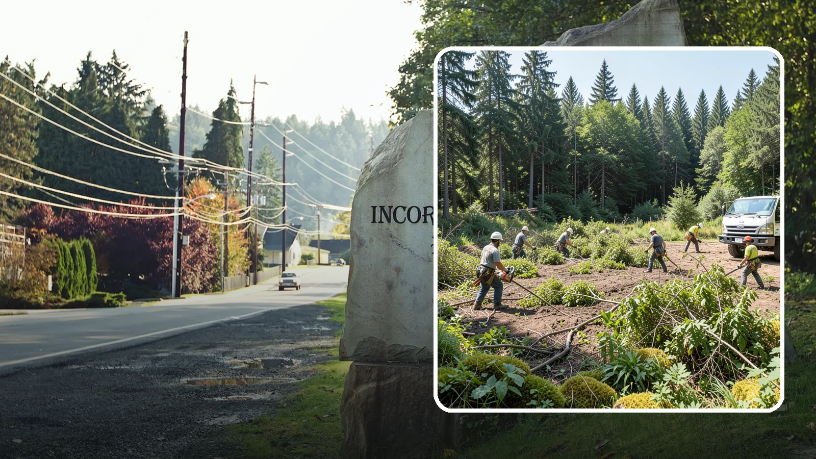 Blackberry removal in Wilkeson, Pierce County, WA - The removal of invasive blackberry thickets.