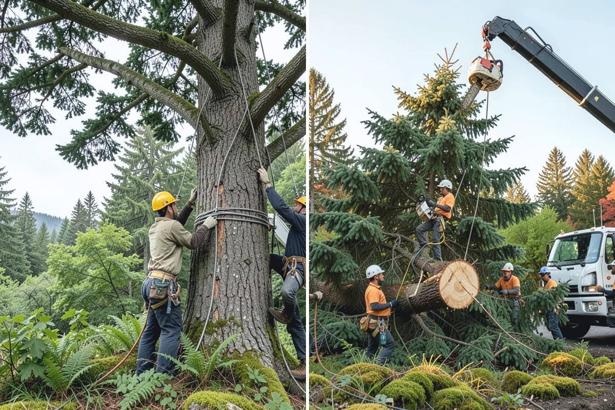 Blackberry removal in Wilkeson, Pierce County, WA - Assess the site and mark features to protect