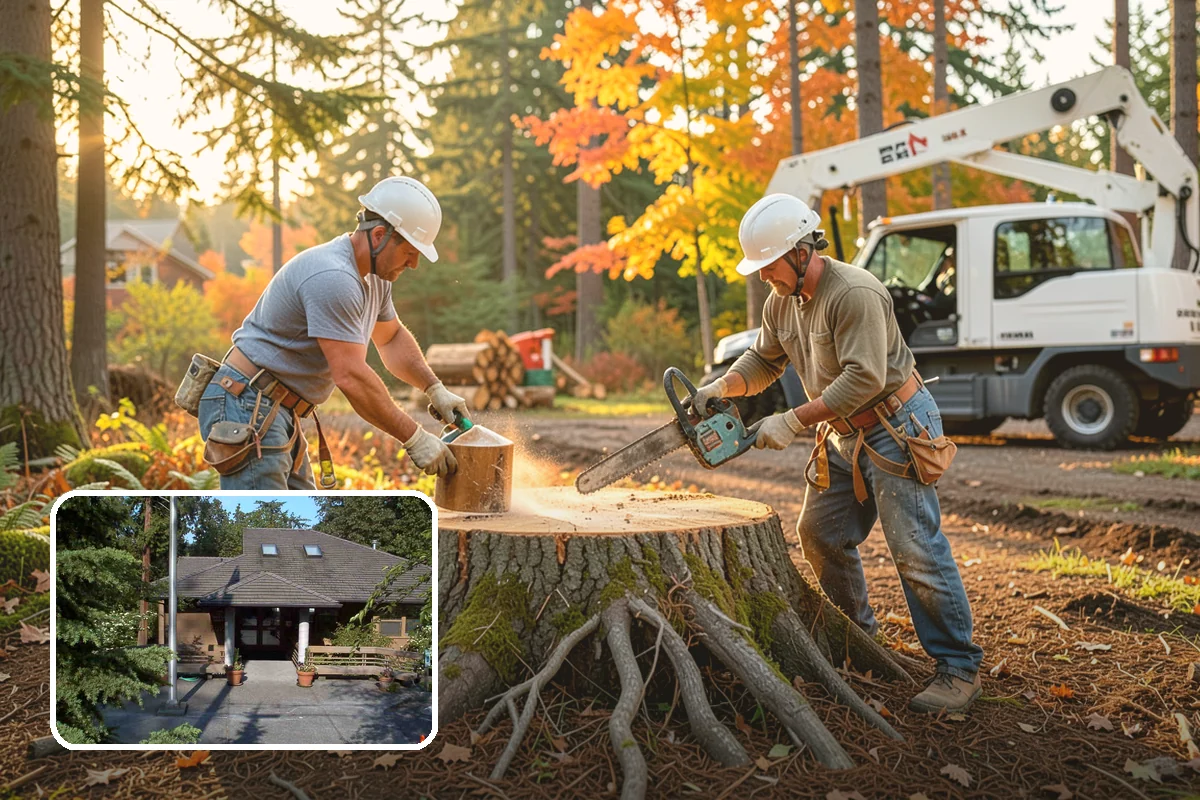 Blackberry removal in Yarrow Point, King County, WA - Improves access and usability of a site