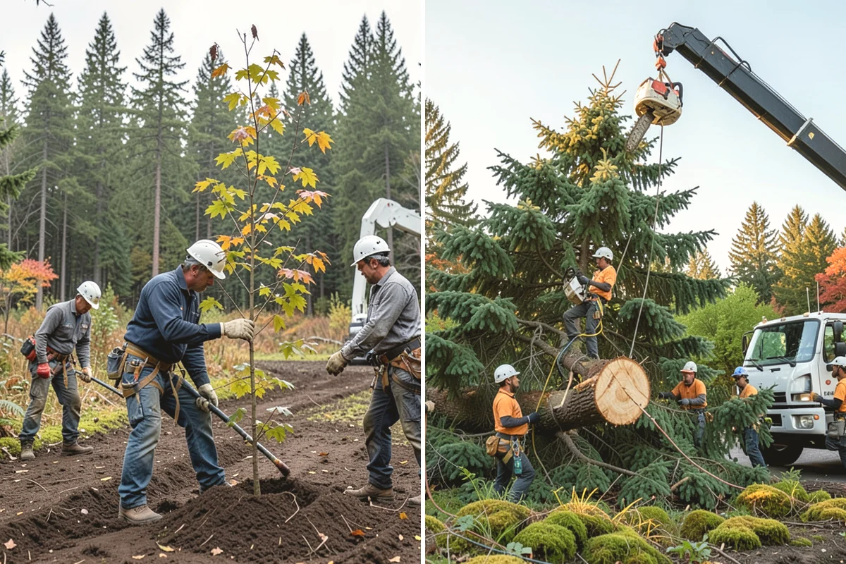 Blackberry removal in Yarrow Point, King County, WA - Assess the site and mark features to protect