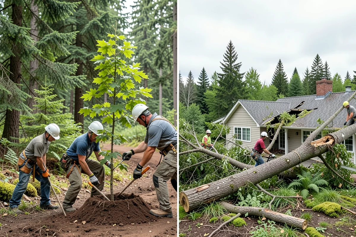 Brush Chipping in Arlington, Snohomish County, WA - Sort material by type and size