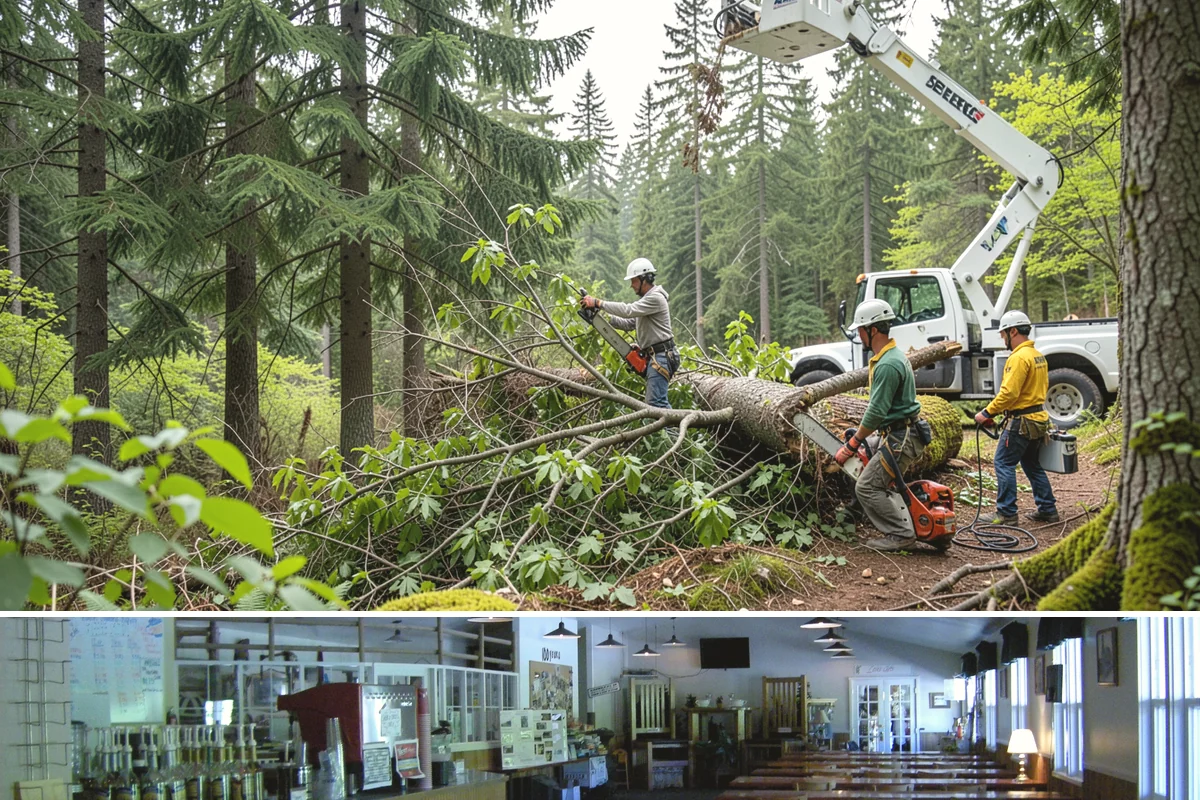 Brush Chipping in Black Diamond, King County, WA - This service is performed year-round but may be restricted during heavy rain or snow events that create unsafe ground conditions...