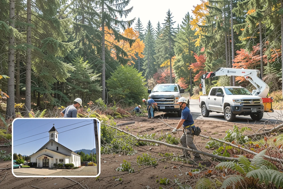 Brush Chipping in Concrete, Skagit County, WA - Turns removed wood and debris into usable products