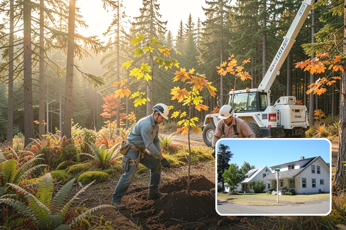 Brush Chipping in DuPont, Pierce County, WA - Turns removed wood and debris into usable products