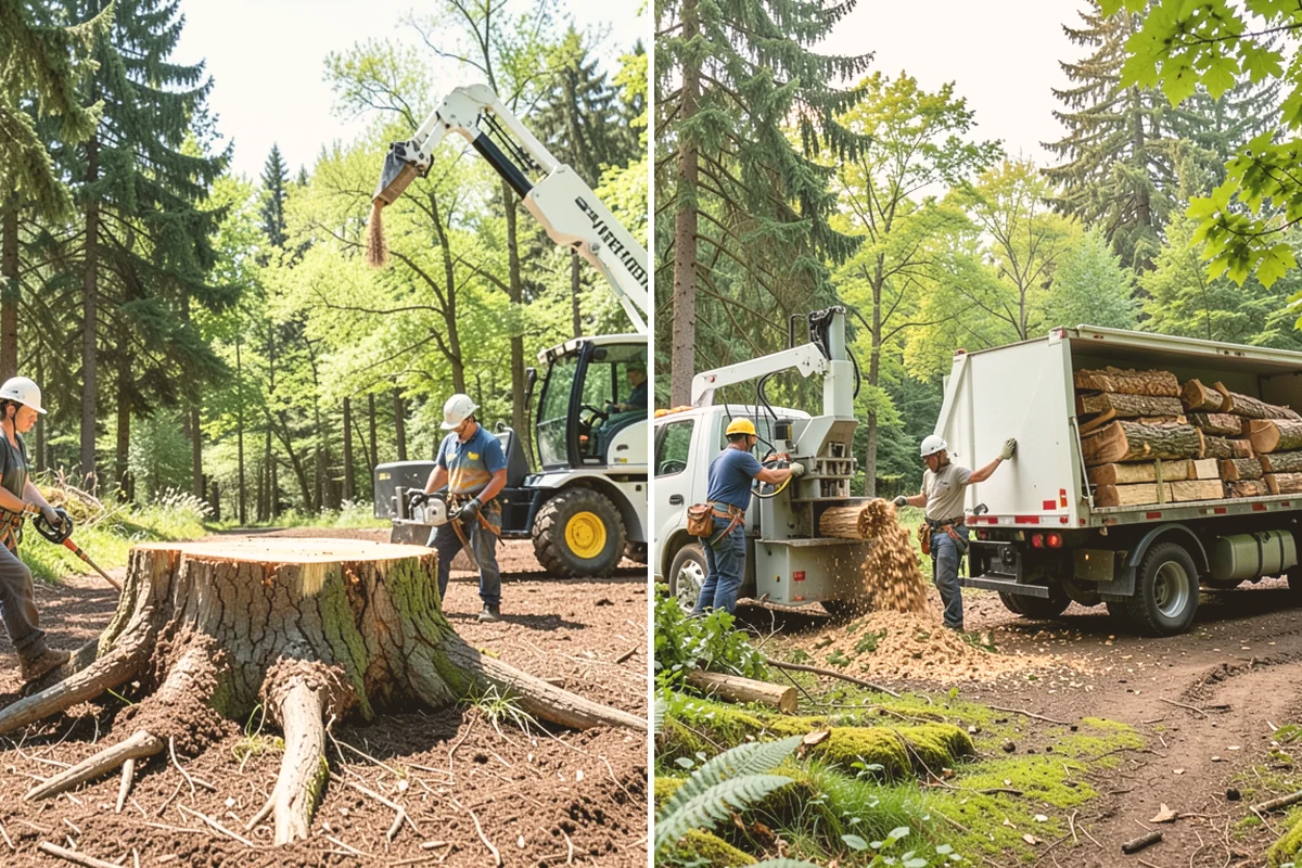 Brush Chipping in Edmonds, Snohomish County, WA - Sort material by type and size