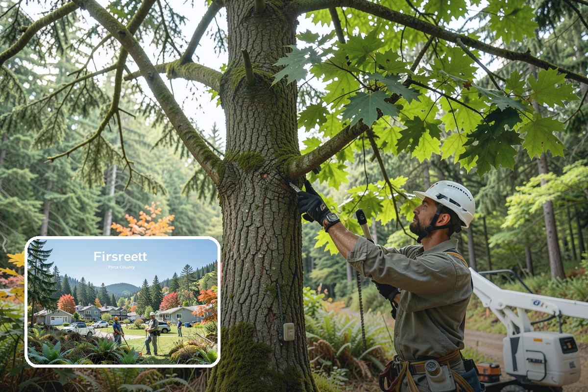 Brush Chipping in Fircrest, Pierce County, WA - Turns removed wood and debris into usable products