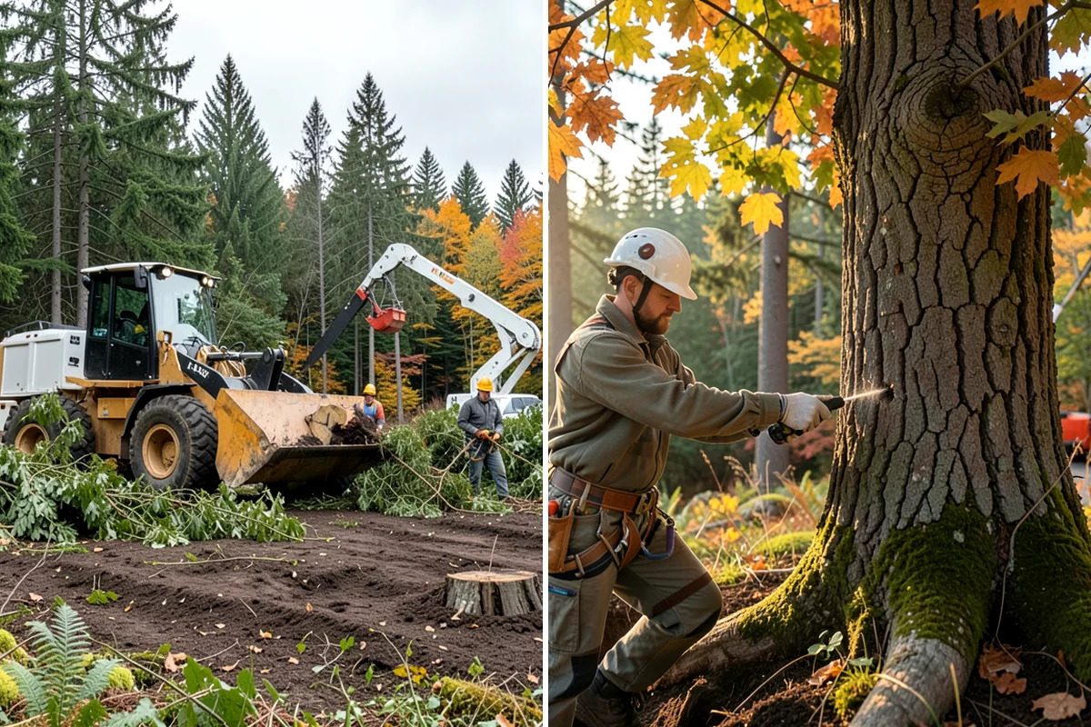 Brush Chipping in Gig Harbor, Pierce County, WA - Sort material by type and size