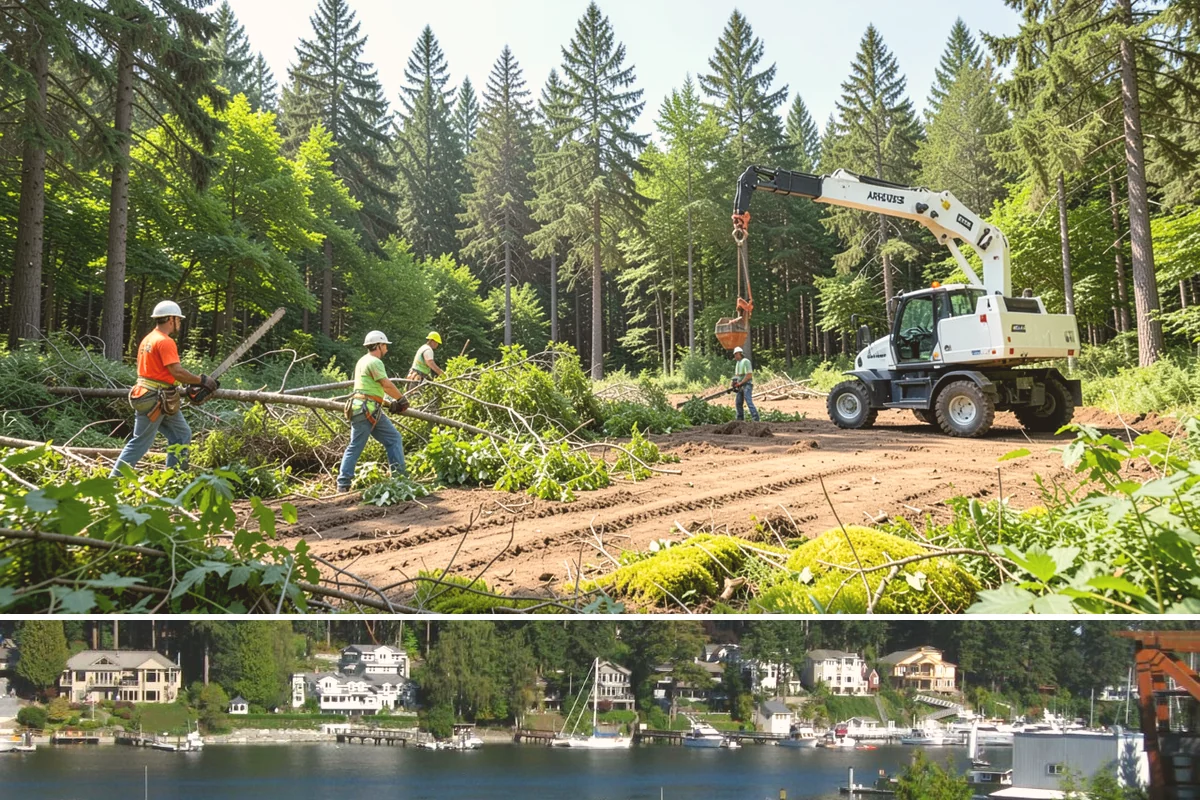 Brush Chipping in Gig Harbor, Pierce County, WA - This service is performed year-round but may be restricted during heavy rain or snow events that create unsafe ground conditions...