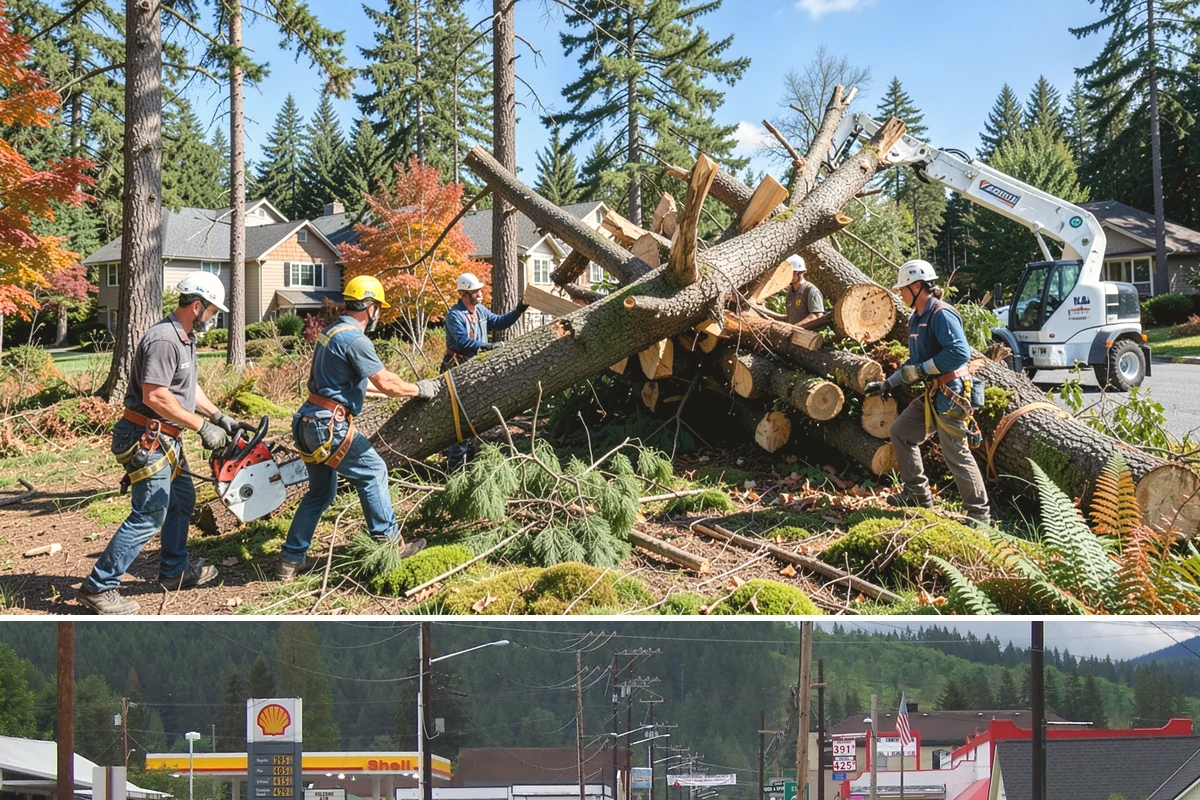 Brush Chipping in Granite Falls, Snohomish County, WA - This service is performed year-round but may be restricted during heavy rain or snow events that create unsafe ground conditions...