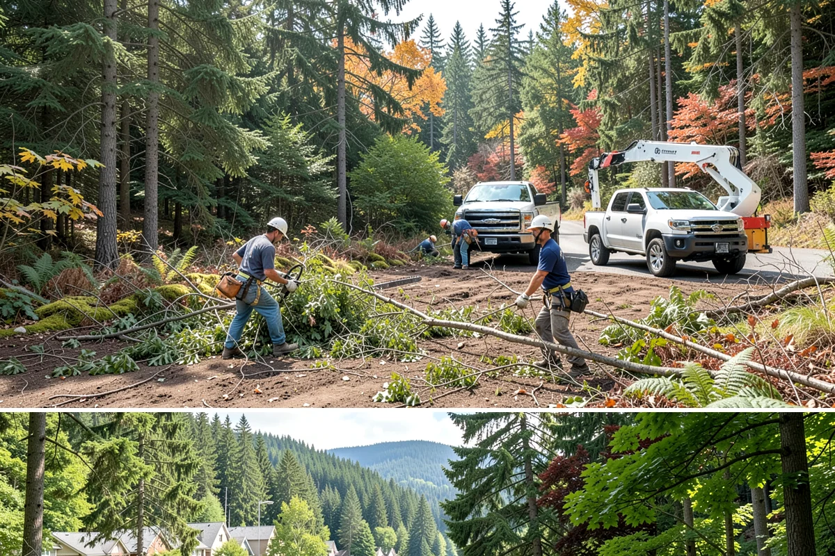 Brush Chipping in Lake Forest Park, King County, WA - This service is performed year-round but may be restricted during heavy rain or snow events that create unsafe ground conditions...