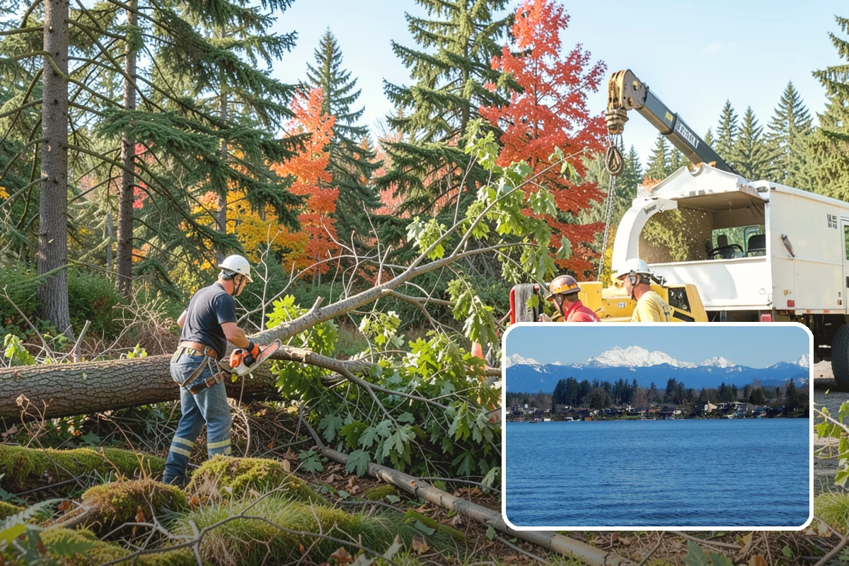 Brush Chipping in Lake Stevens, Snohomish County, WA - Turns removed wood and debris into usable products