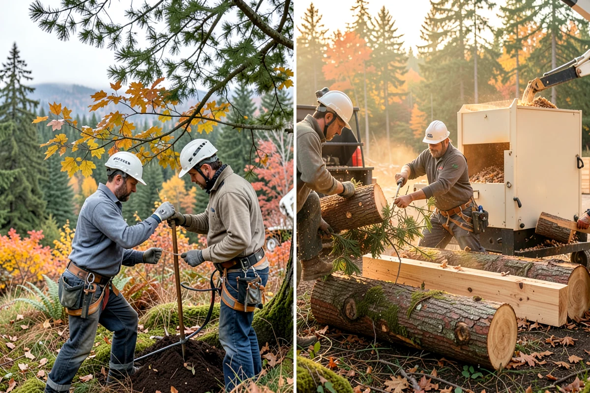 Brush Chipping in Lakewood, Pierce County, WA - Sort material by type and size