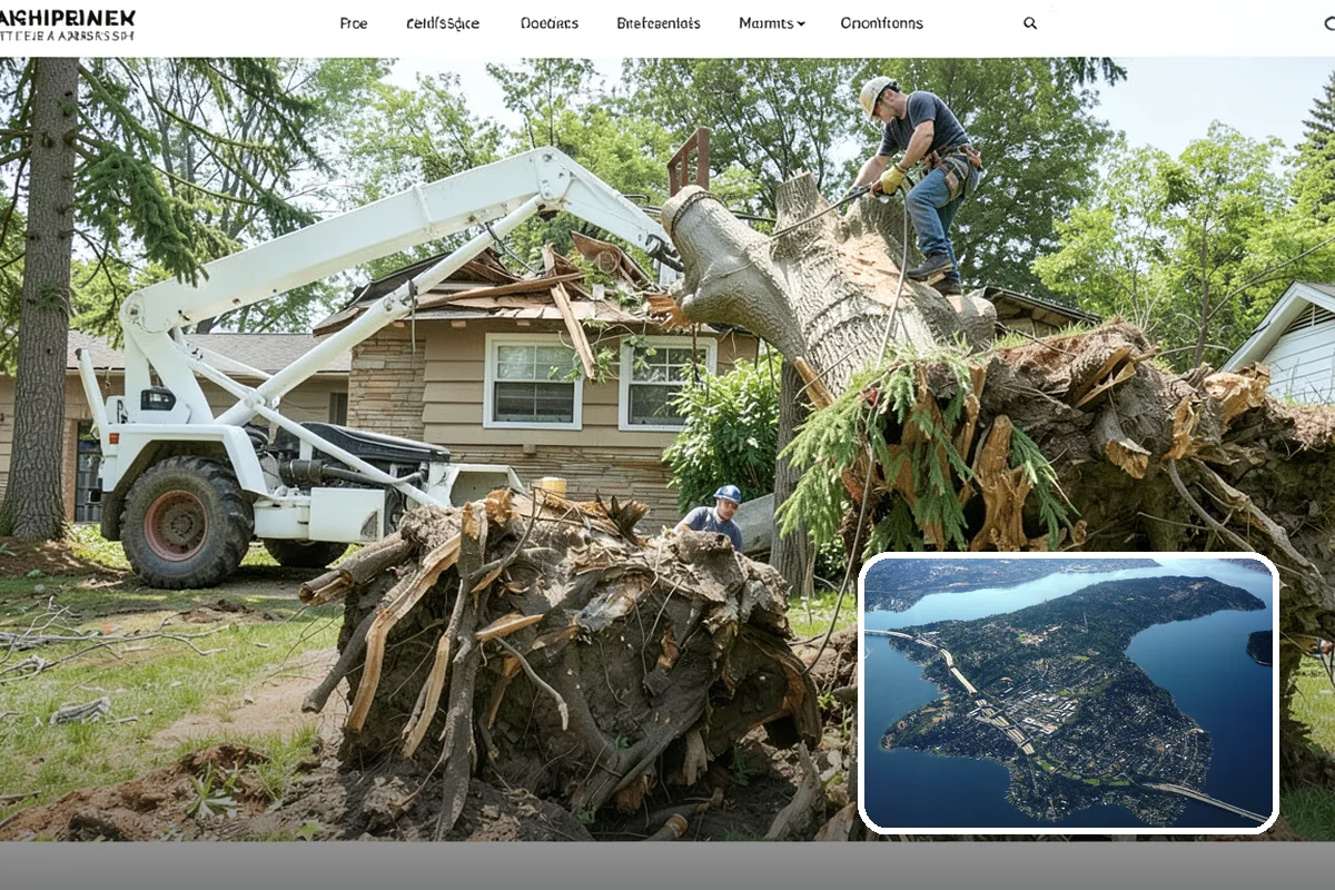 Brush Chipping in Mercer Island, King County, WA - Turns removed wood and debris into usable products