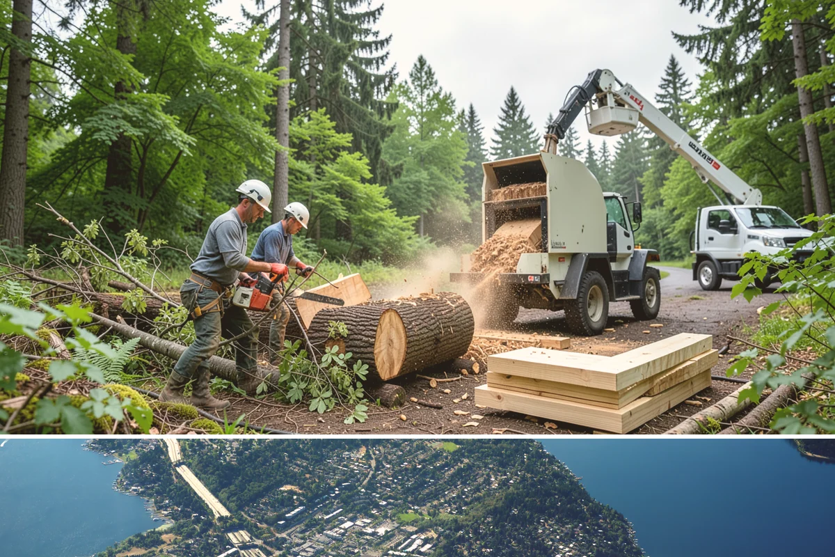 Brush Chipping in Mercer Island, King County, WA - This service is performed year-round but may be restricted during heavy rain or snow events that create unsafe ground conditions...