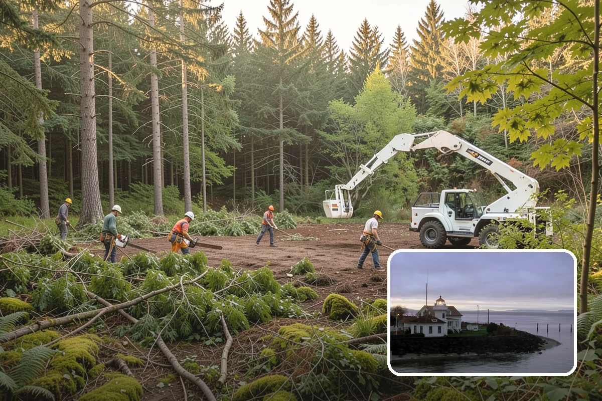 Brush Chipping in Mukilteo, Snohomish County, WA - Turns removed wood and debris into usable products