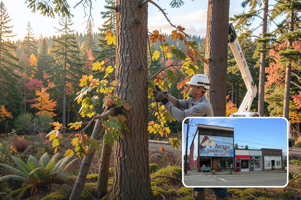 Brush Chipping in Ruston, Pierce County, WA - Turns removed wood and debris into usable products