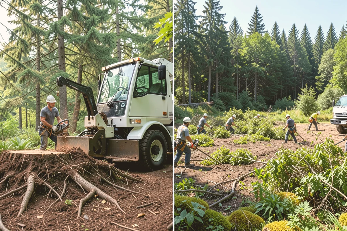 Brush Chipping in Sammamish, King County, WA - Sort material by type and size