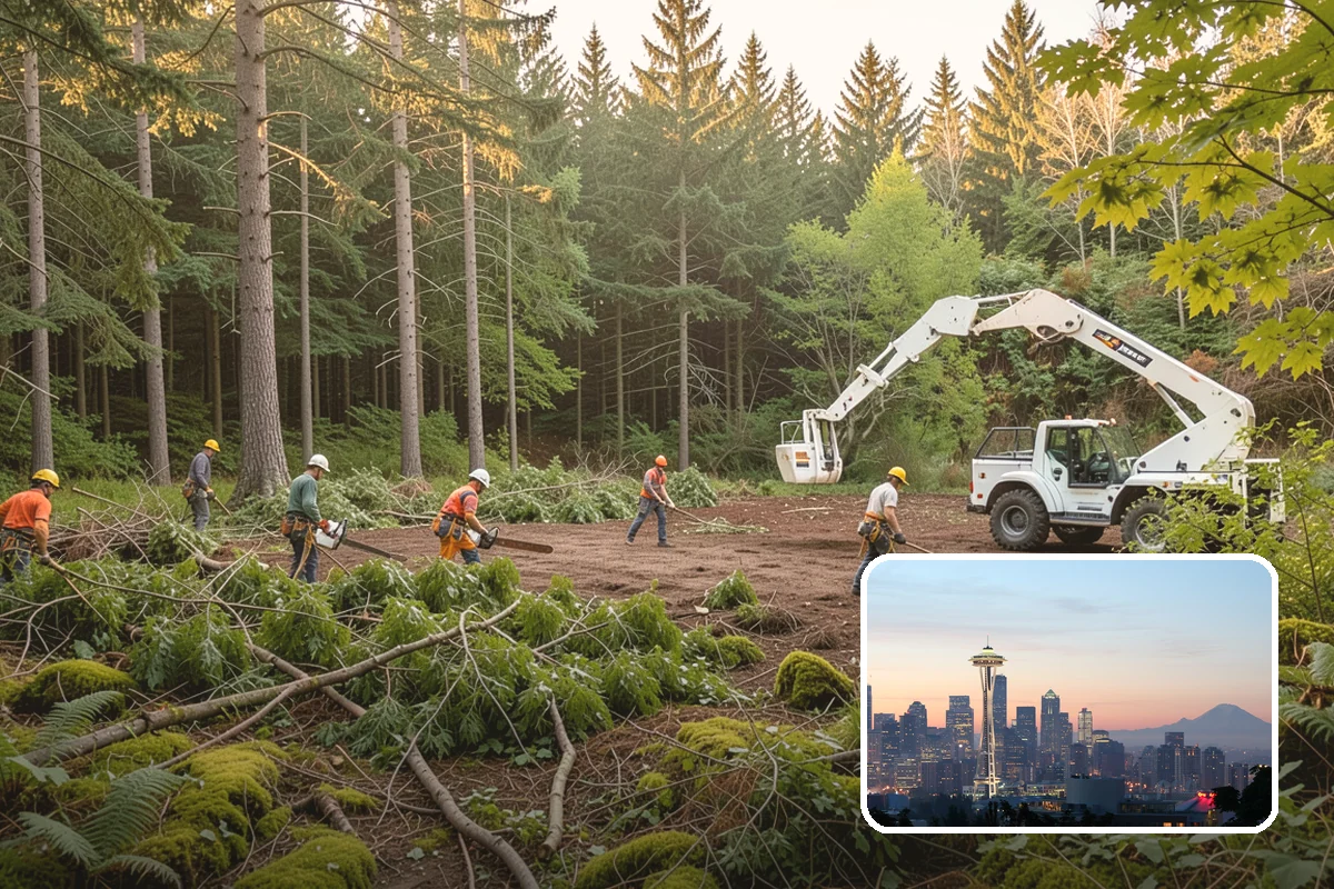 Brush Chipping in Seattle, King County, WA - Turns removed wood and debris into usable products