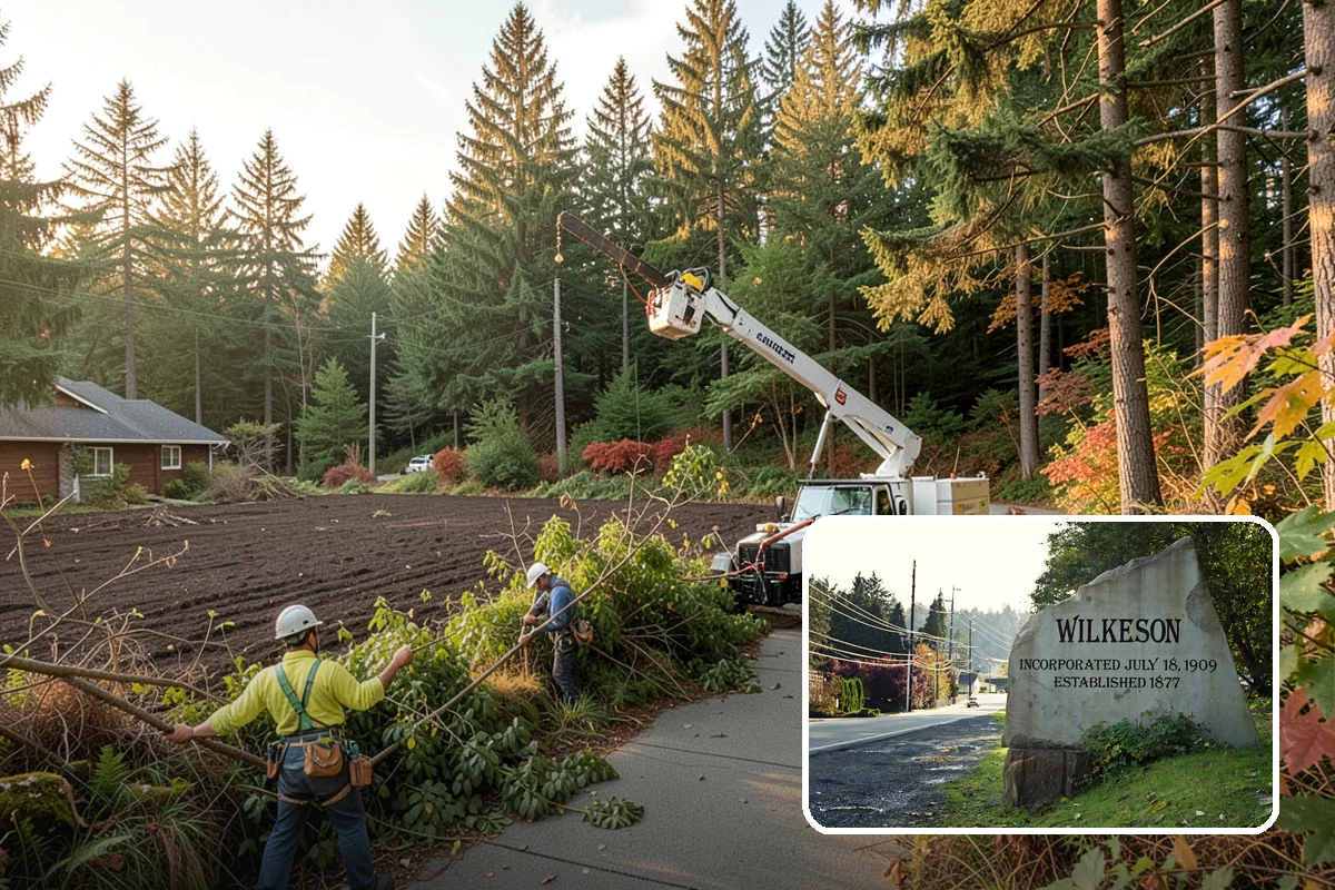 Brush Chipping in Wilkeson, Pierce County, WA - Turns removed wood and debris into usable products