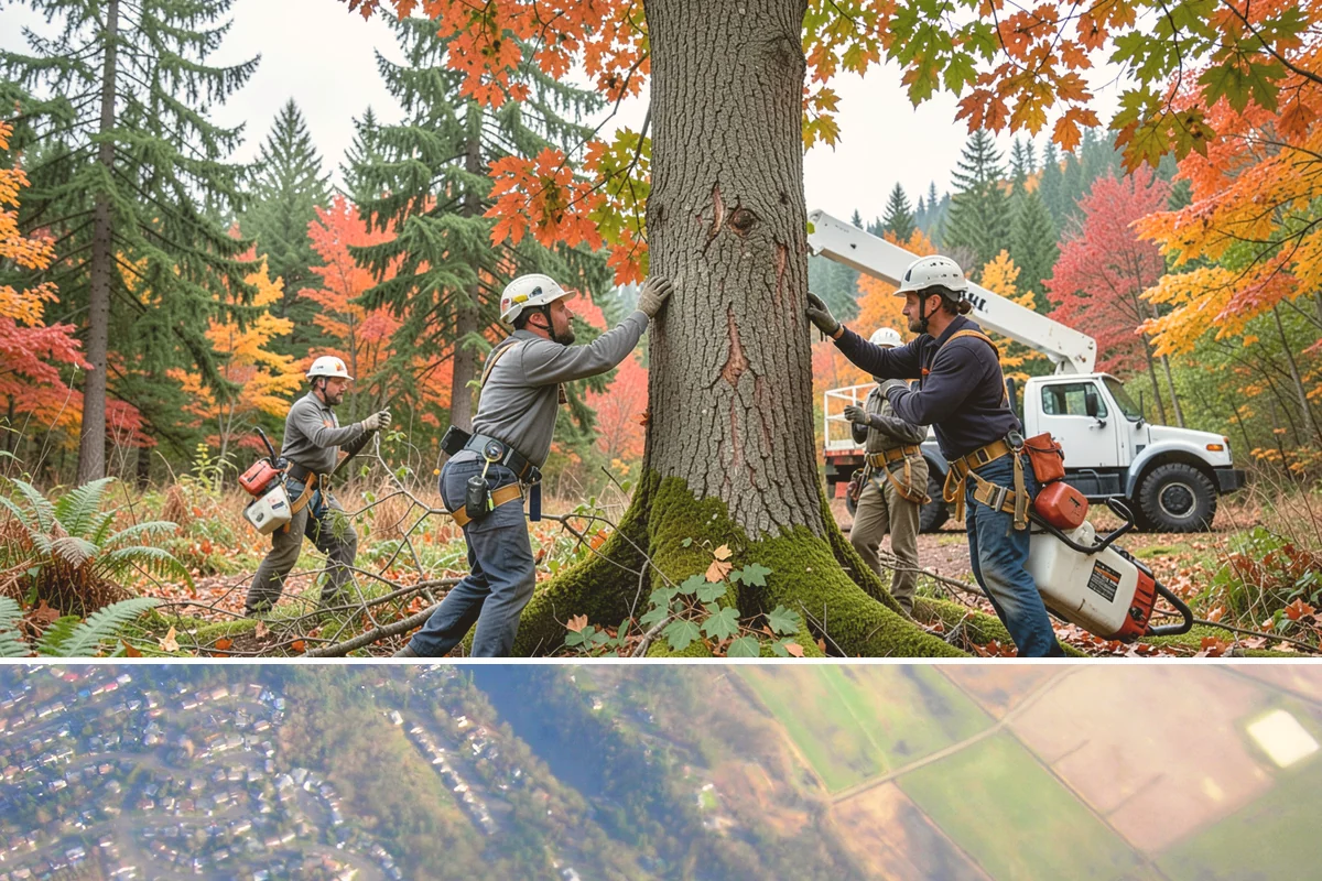 Brush clearing in Algona, King County, WA - This work can be performed year-round but must account for wet or muddy ground conditions common in the Puget Sound climate that...