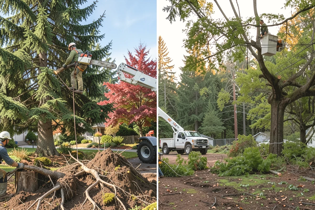 Brush clearing in Anacortes, Skagit County, WA - Assess the site and mark features to protect