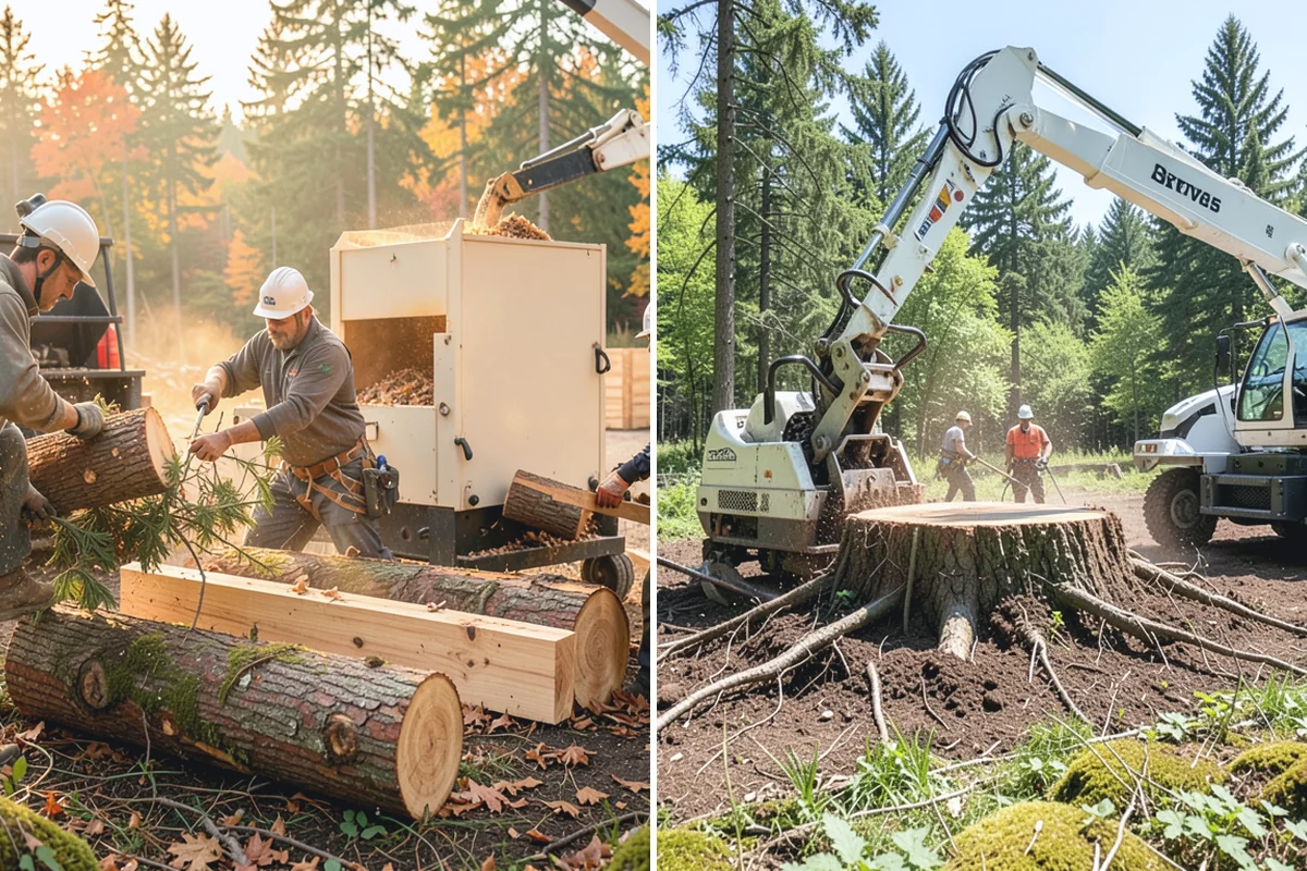 Brush clearing in Auburn, King County, WA - Assess the site and mark features to protect