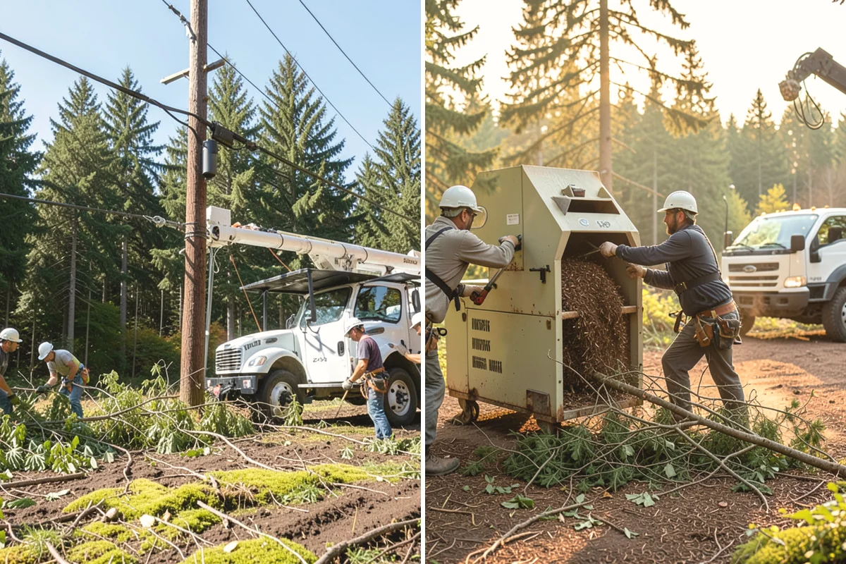 Brush clearing in Black Diamond, King County, WA - Assess the site and mark features to protect