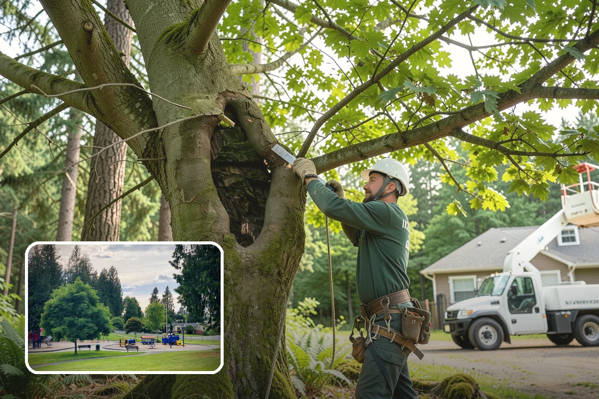 Brush clearing in Bonney Lake, Pierce County, WA - Improves access and usability of a site