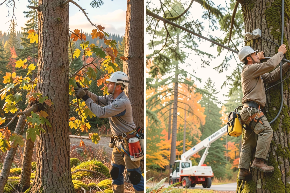 Brush clearing in Brier, Snohomish County, WA - Assess the site and mark features to protect
