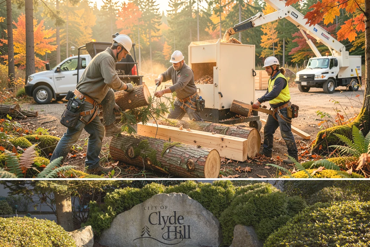Brush clearing in Clyde Hill, King County, WA - This work can be performed year-round but must account for wet or muddy ground conditions common in the Puget Sound climate that...