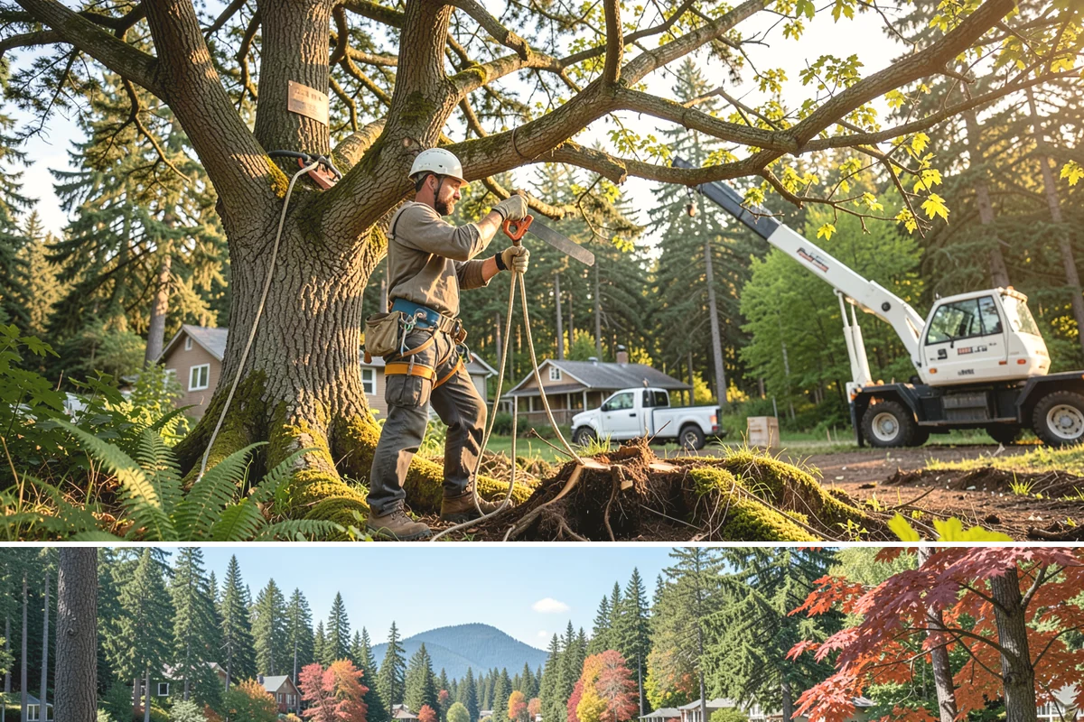 Brush clearing in Covington, King County, WA - This work can be performed year-round but must account for wet or muddy ground conditions common in the Puget Sound climate that...